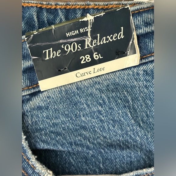 Abercrombie The 90’s Relaxed High-Rise Curve Love Jeans 28/6 Long - Picture 8 of 11